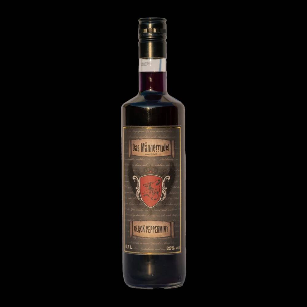 Black Peppermint Likor 25%vol - Männerrudel Black Peppermint Likör 25% vol - Männerrudel