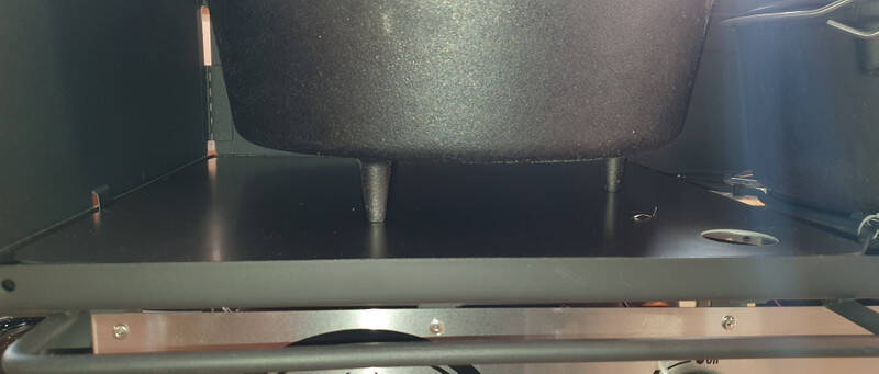 Gastisch Metallabdeckung