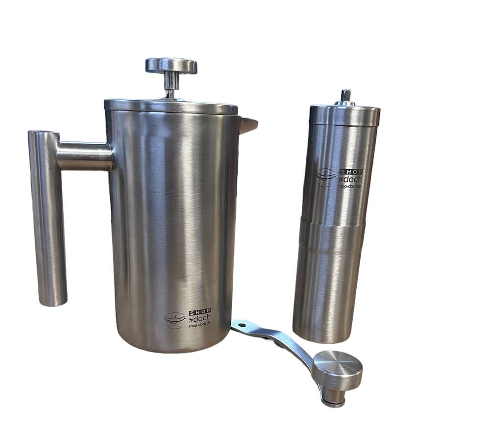 Kaffee Set(s) % - French Press und Kaffeemühle 1000 ml French-Press + Kaffeemühle