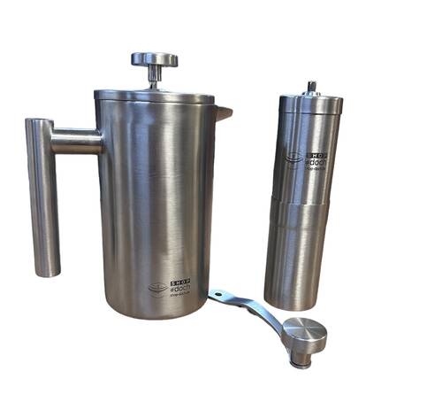 Kaffee Set(s) % - French Press und Kaffeemühle 600 ml French-Press + Kaffeemühle