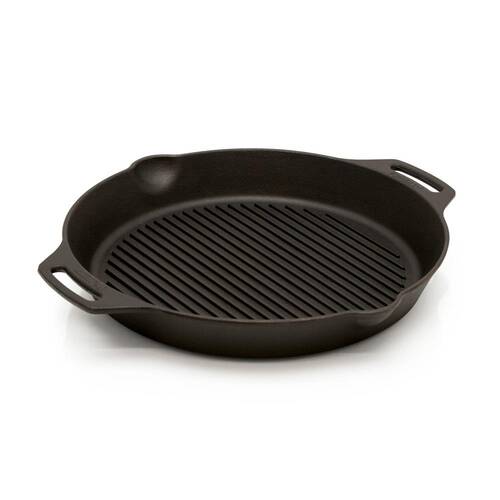 Petromax Gusseeiserne Pfanne (n) Grill-Pfanne mit Stiel / gp35h