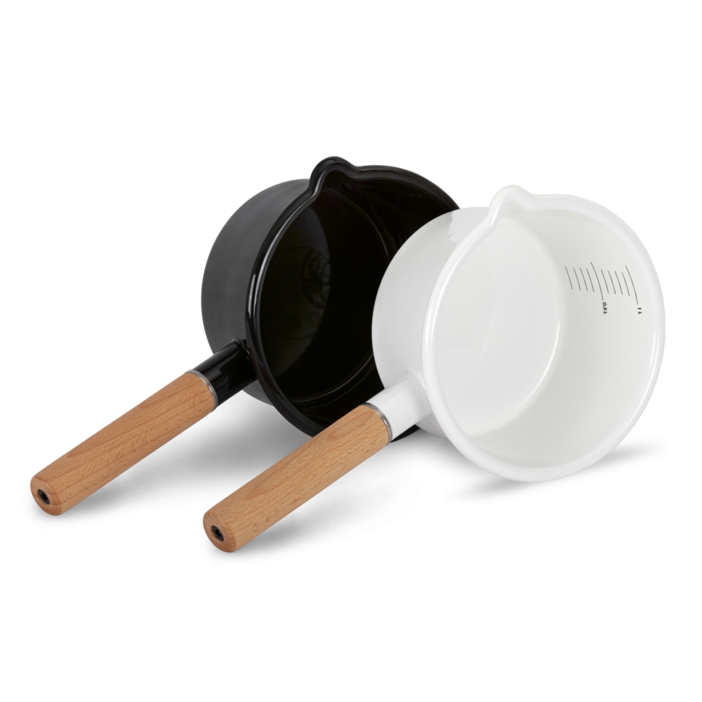 Emaille Stieltopf (1 Liter)