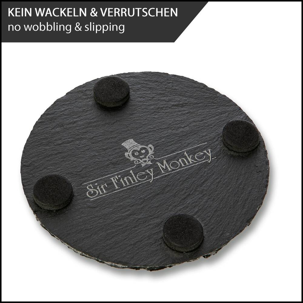 Schiefer Untersetzer (rund)
