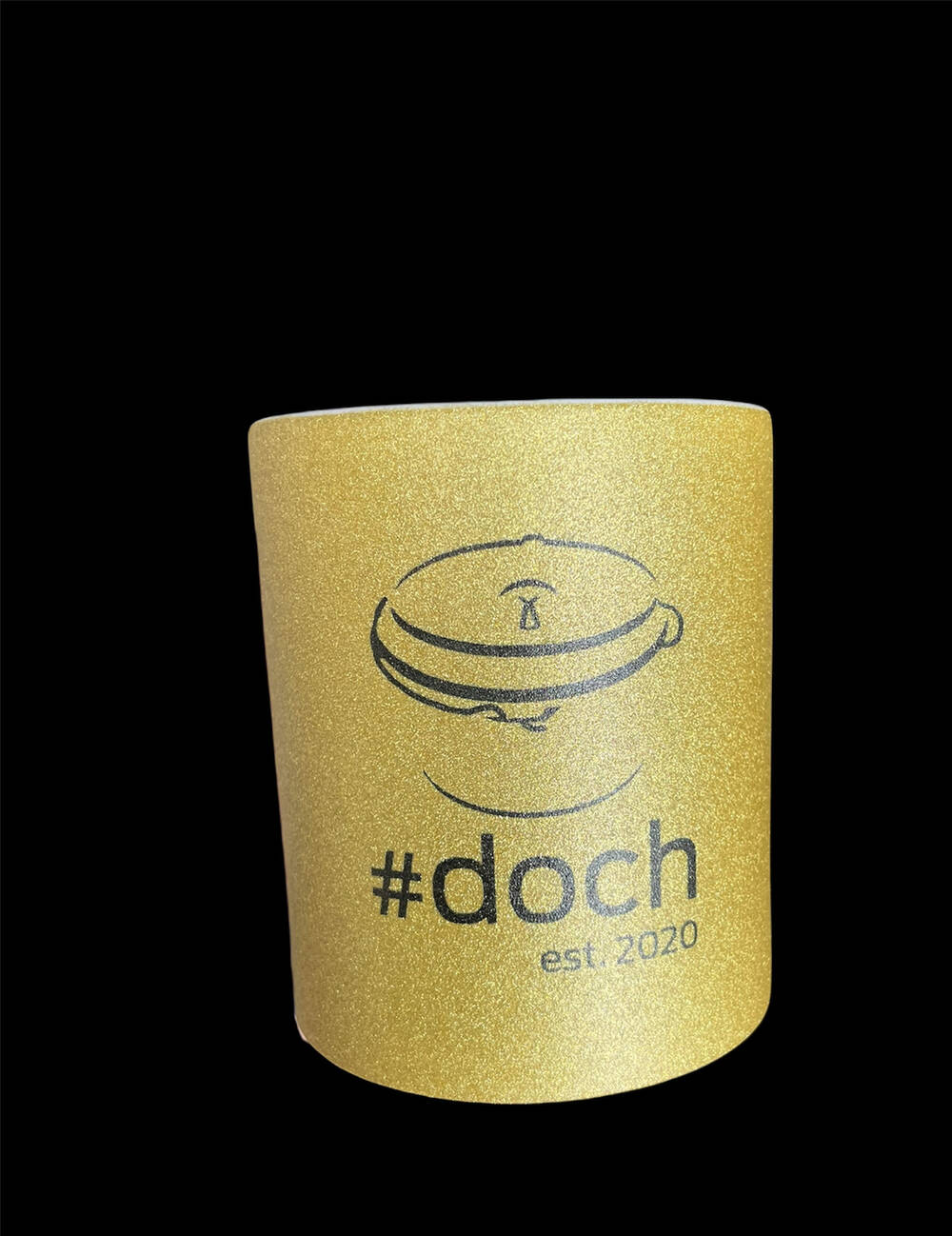 Kaffeebecher mit #doch-Logo Rosa