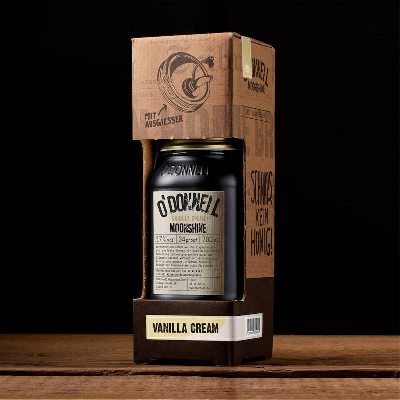 O'Donnell Geschenkset (Kombiset) - (700ml Glas + Ausgießer) Vanille Cream