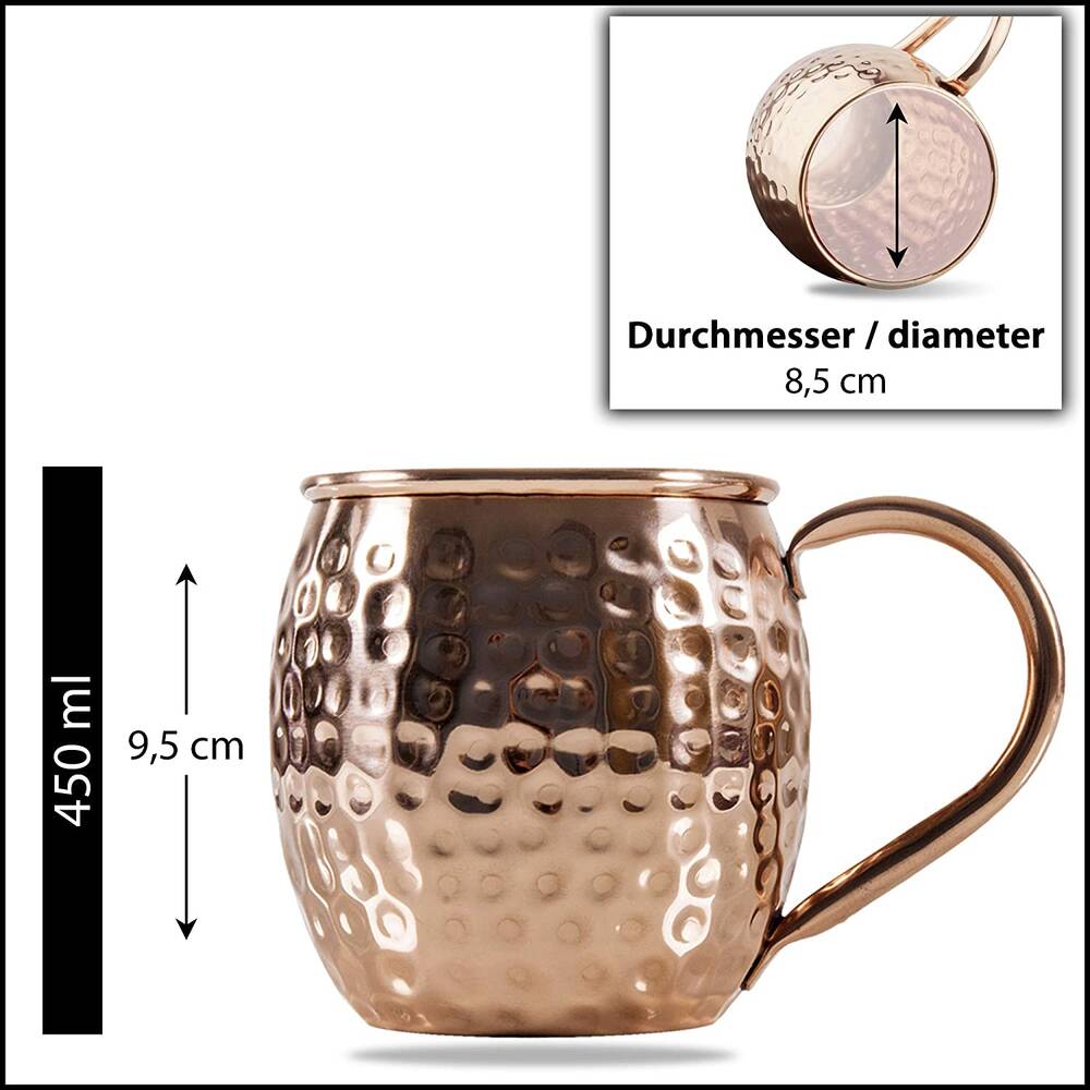 2er Set Kupferbecher