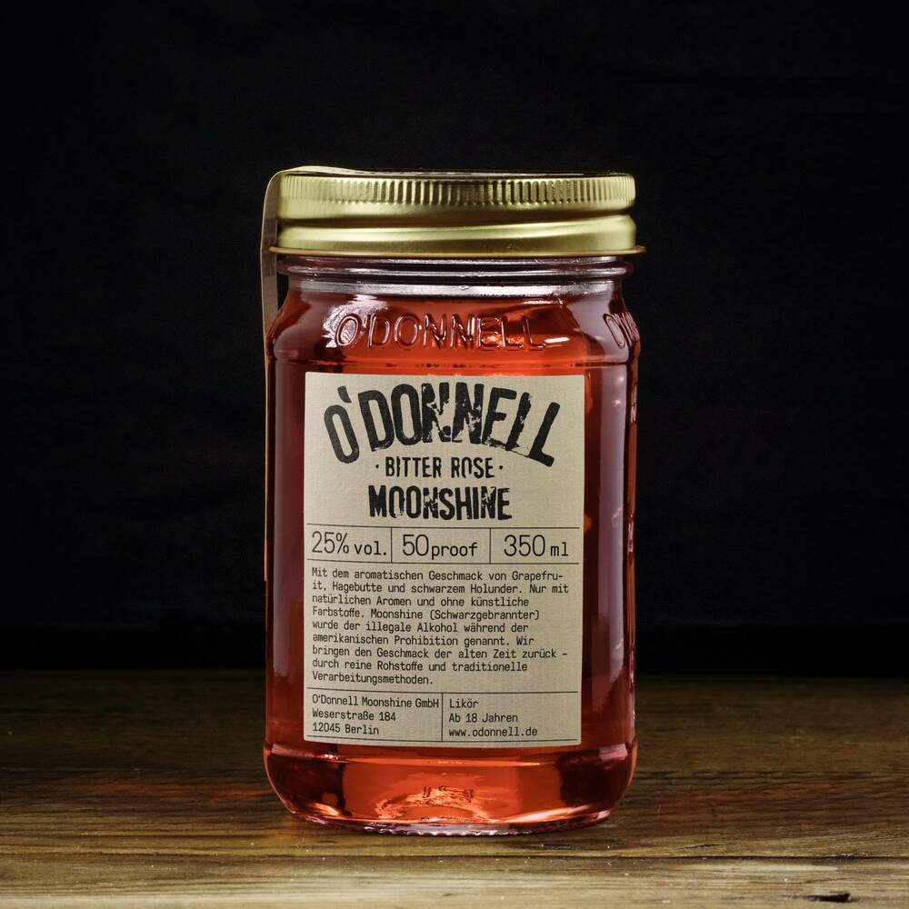 350 ml Mason Jars (verschiedene Sorten) Bitter Rose 25% (Grapefruit, Hagebutte, Holunder)