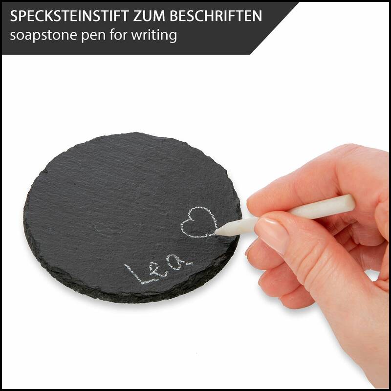 Schiefer Untersetzer (rund)