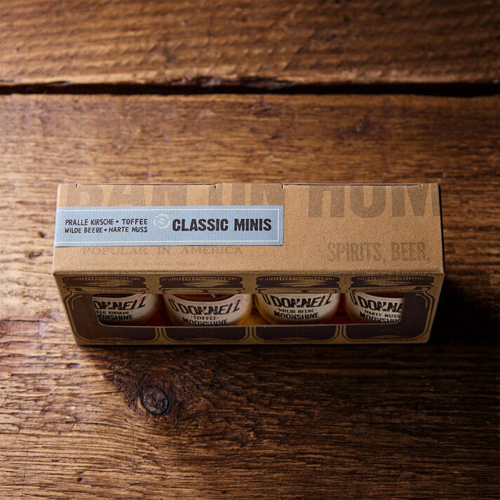 Die Minis: 4 x Moonshine in Miniaturgröße im Set!
