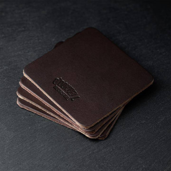 Leder Coaster Set (4 Stück)