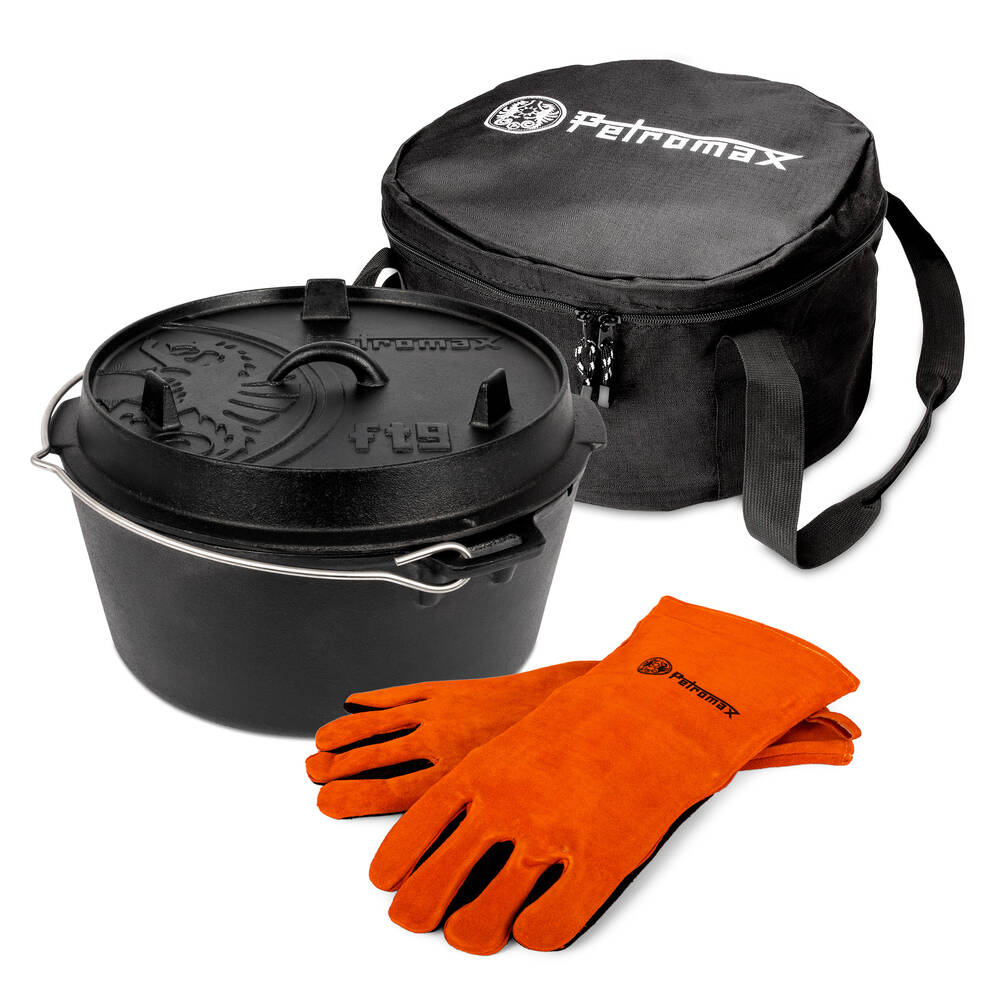 Petromax Dutch Oven Set(s) - der Klassiker Set 6 / Klassiker - ft 9 (planer Boden)