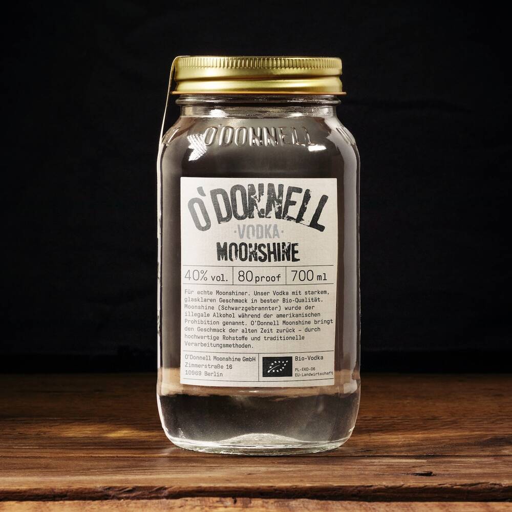 700 ml Mason Jars (verschiedene Sorten) Vodka