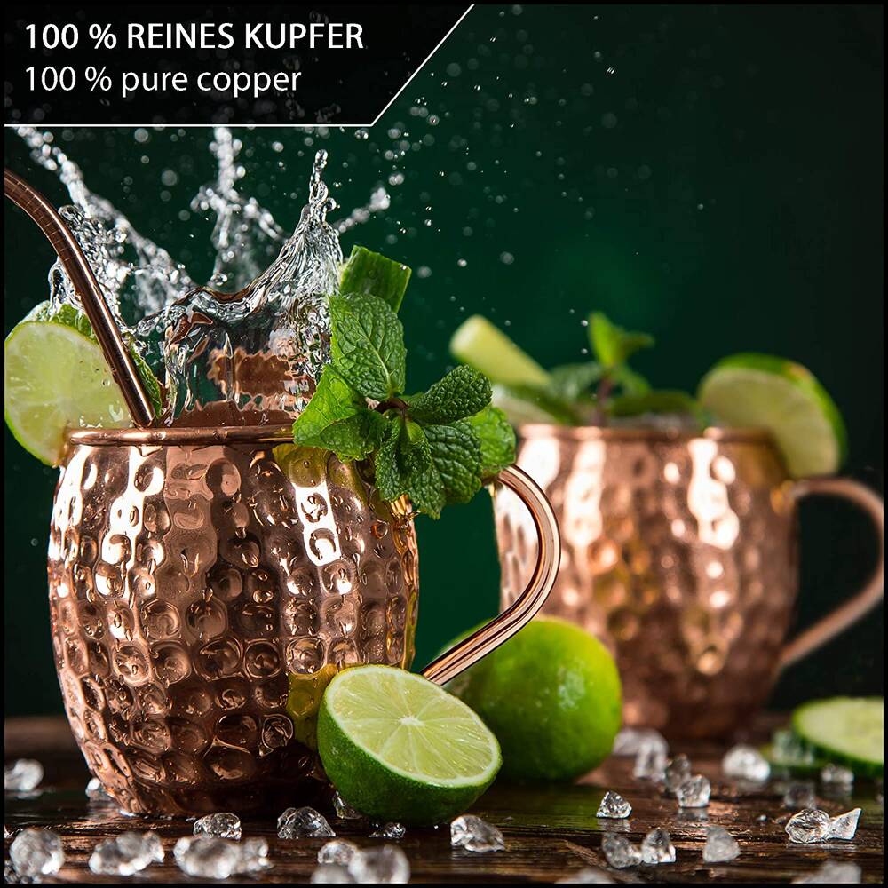 Sir Finley Monkey Moscow Mule Becher 2er Set 2er Set Kupferbecher