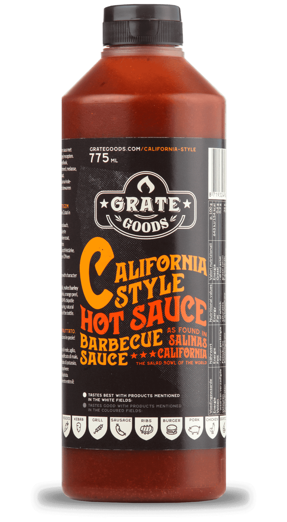 California Hot BBQ Sauce / würzig, fruchtig California Hot BBC Sauce