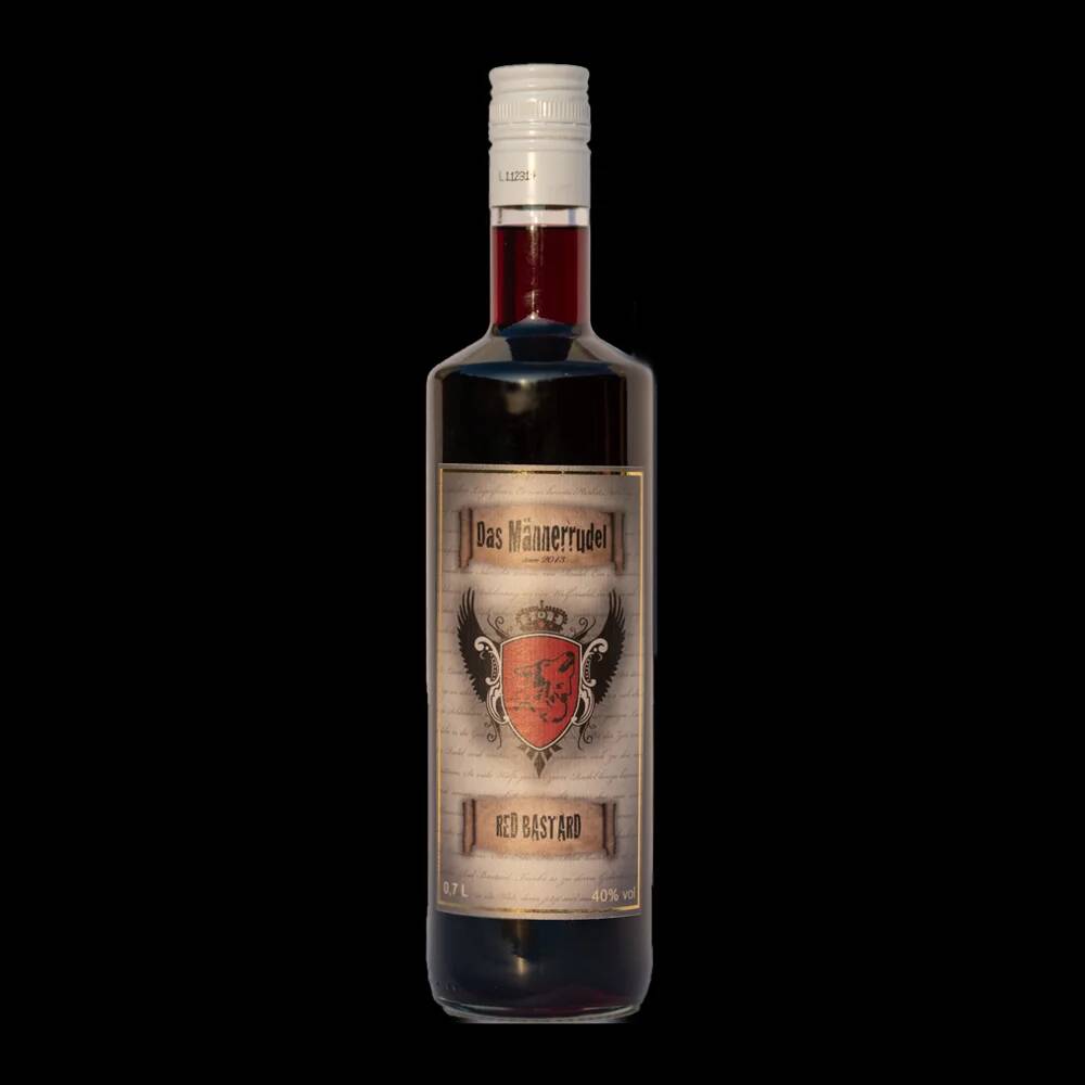 Red Bastard Likör 40&vol - Männerrudel Red Bastard 0,7 Liter