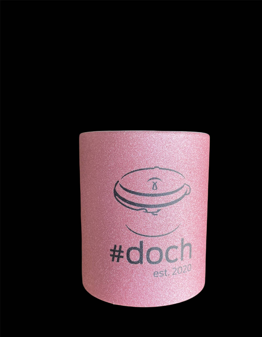Kaffeebecher mit #doch-Logo Rosa