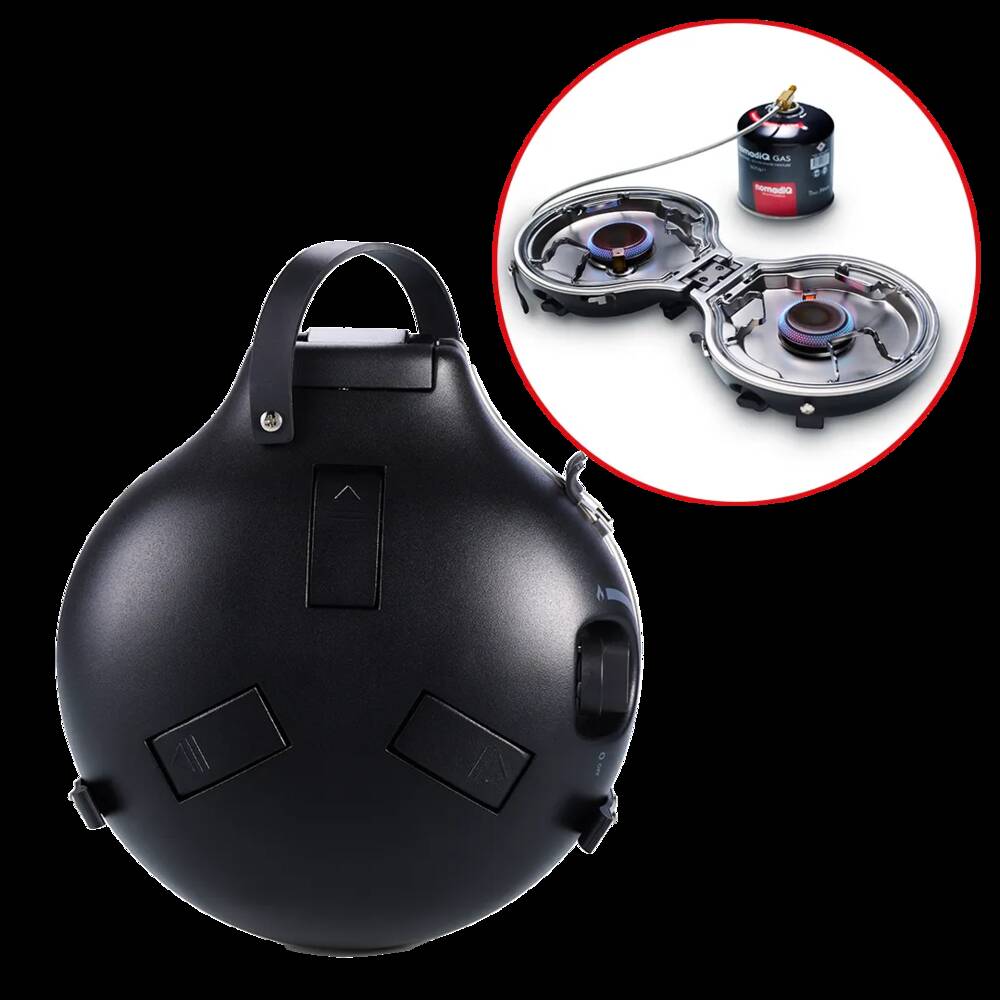 nomadiQ tragbarer Outdoor-Kocher 2-Flammen-Kocher