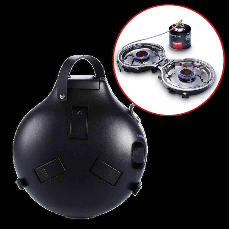 nomadiQ tragbarer Outdoor-Kocher 2-Flammen-Kocher