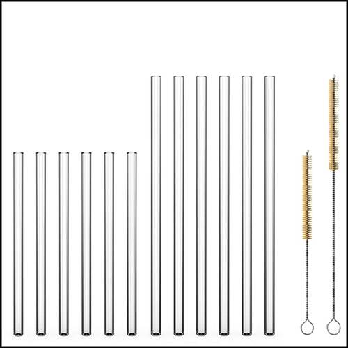 Sir Finley Monkey Glasstrohhalme (12 Stück) Glashalme transparent