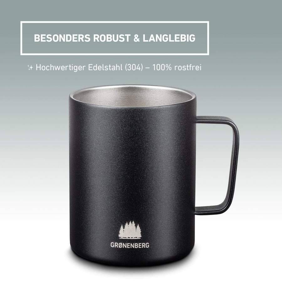 Edelstahl Tasse (350 ml)