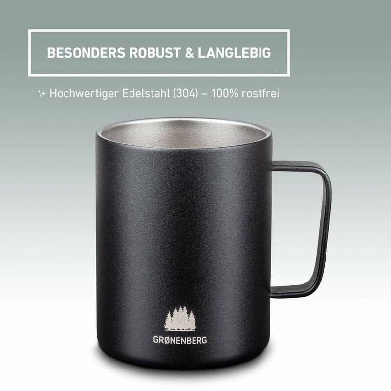 Edelstahl Tasse (350 ml)