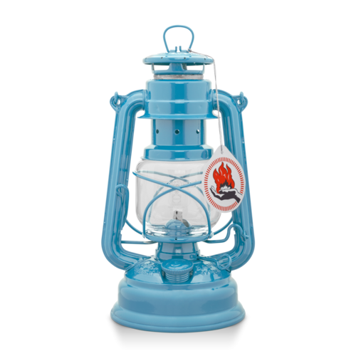 Petroleum Lampe - Feuerhand "Baby Special 276" Sturmlaterne 276 - Pastellblau