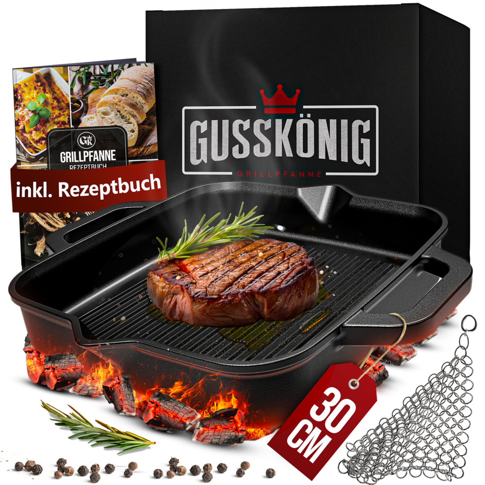 GUSSKÖNIG - GRILLpfanne(n) Grillpfanne 30 cm