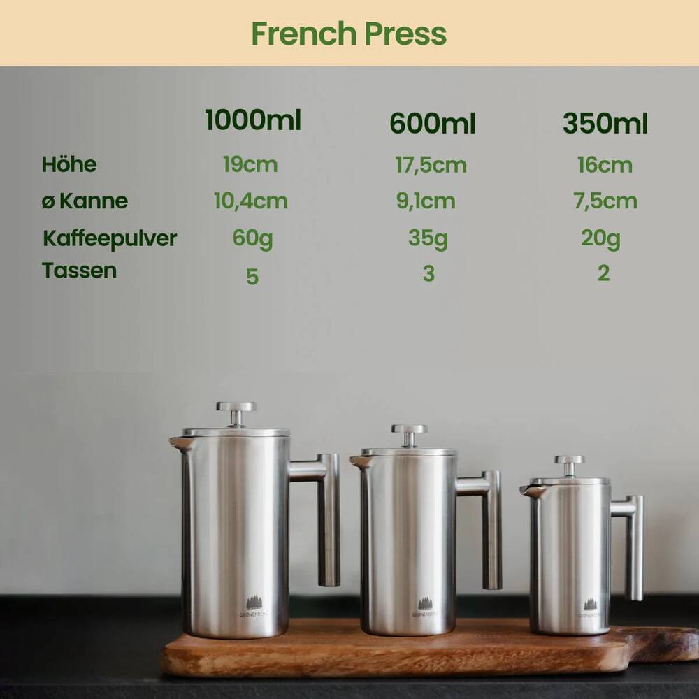 Groenenberg French Press Edelstahl