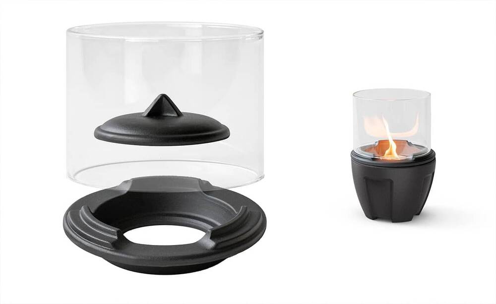 Lichtglas-Aufsatz für Schmelzfeuer Lichtglas-Aufsatz für das Schmelzfeuer Camping