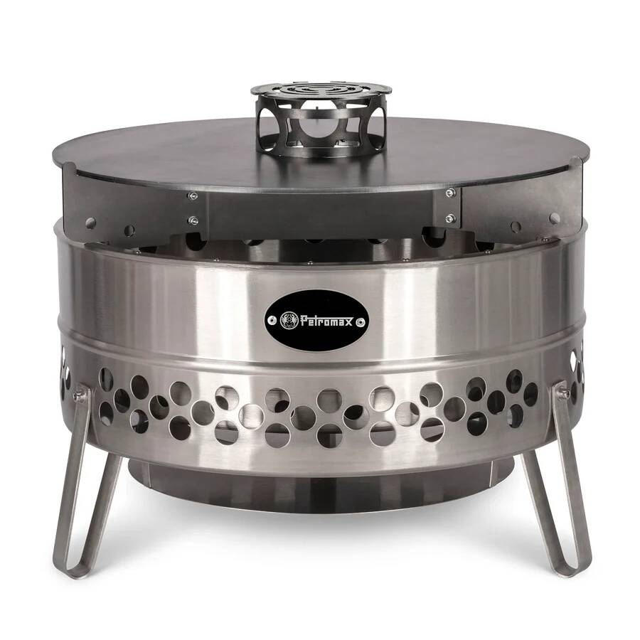 Petromax Grillplatte Tyropit und Pyron Tyropit Komplett Set (Feuerschale / Abdeckhaube / Grillplatte)