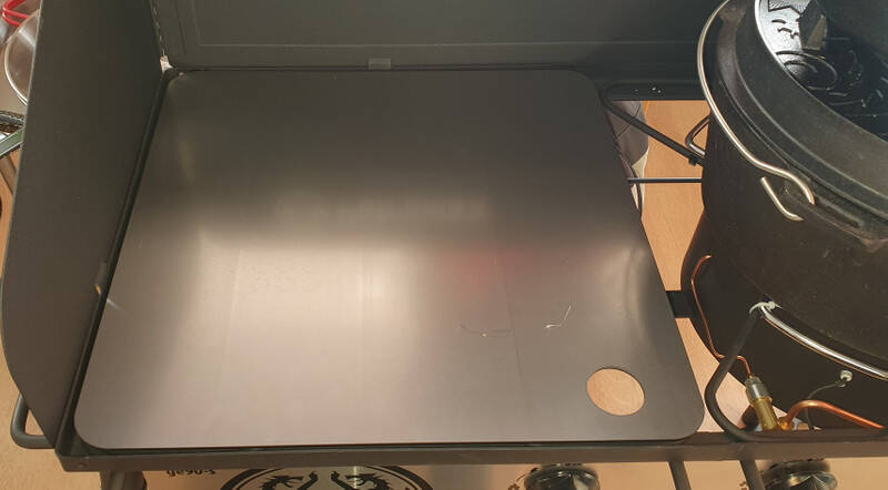 Gastisch Metallabdeckung