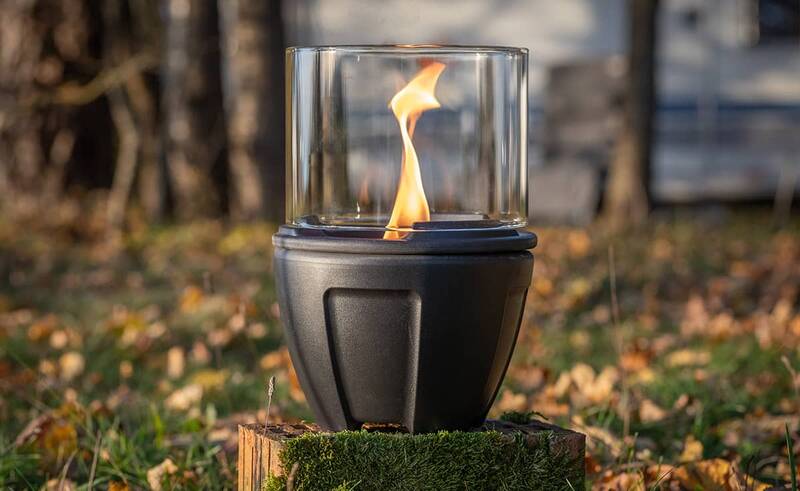 Lichtglas-Aufsatz für das Schmelzfeuer Camping