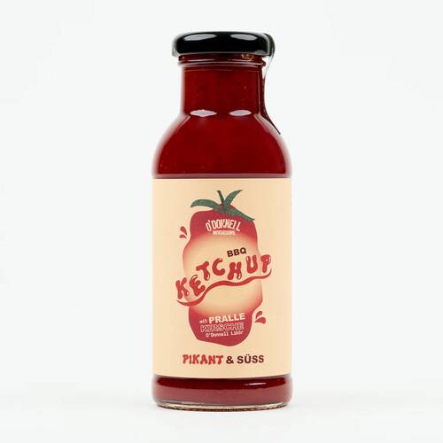BBQ Grillsauce(n) O'Donnell BBQ Ketschup Pralle Kirsche