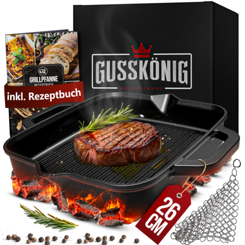 GUSSKÖNIG - GRILLpfanne(n) Grillpfanne 26 cm