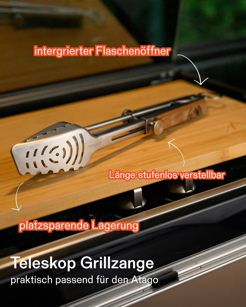 Teleskop Grillzange