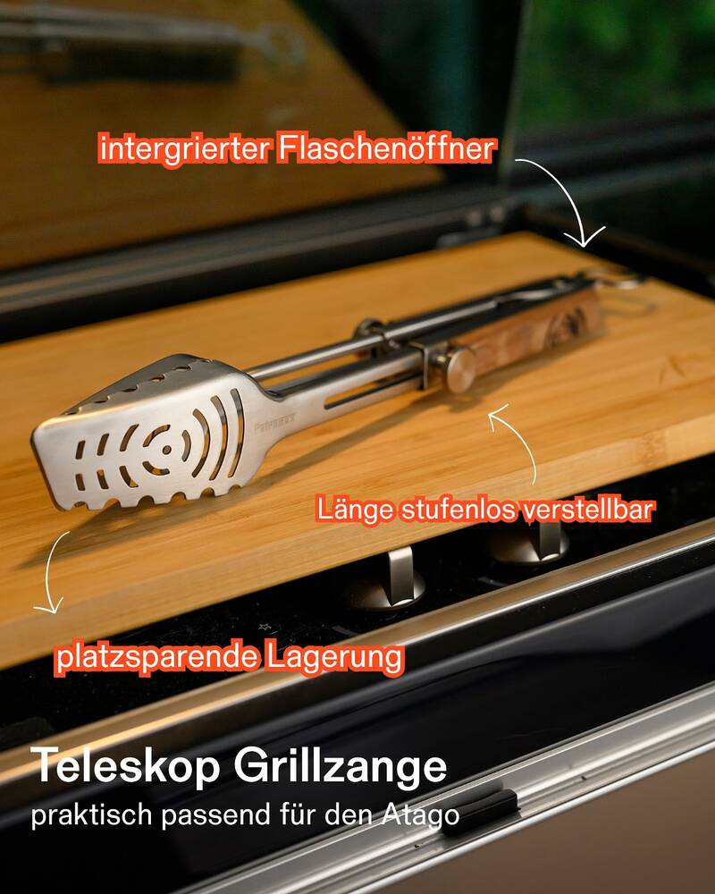 Teleskop Grillzange