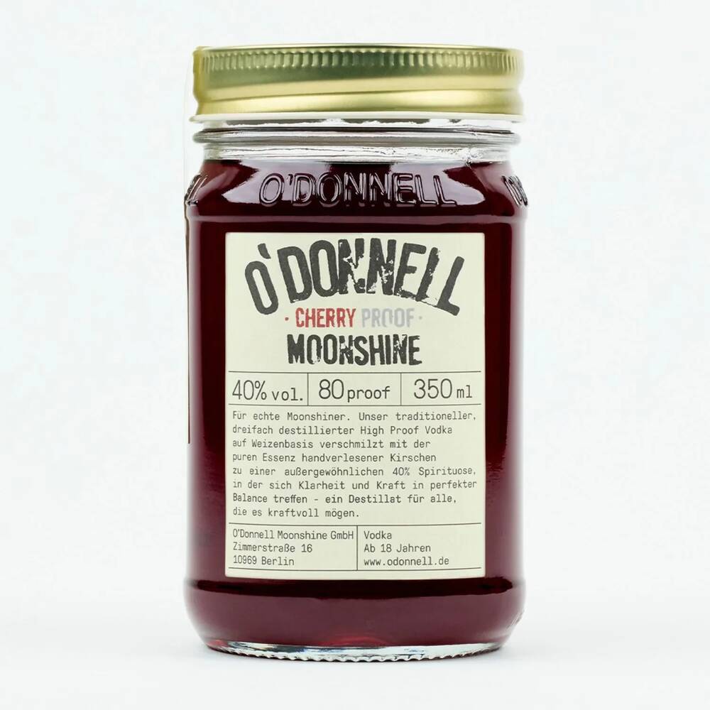 350 ml Mason Jars (verschiedene Sorten) Cherry Proof 40 %