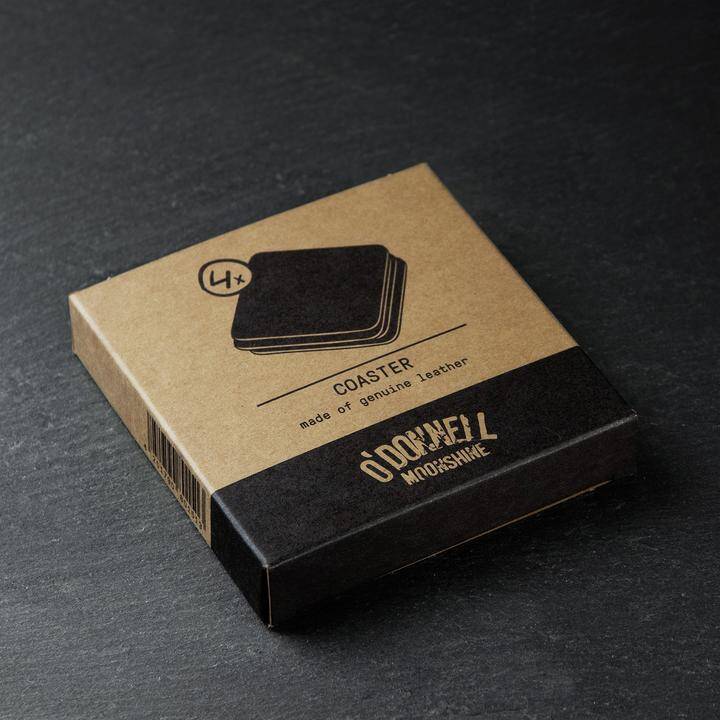 Leder Coaster Set (4 Stück)