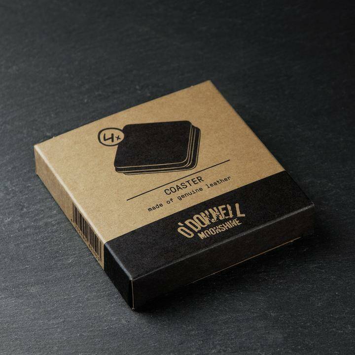 Leder Coaster Set (4 Stück)