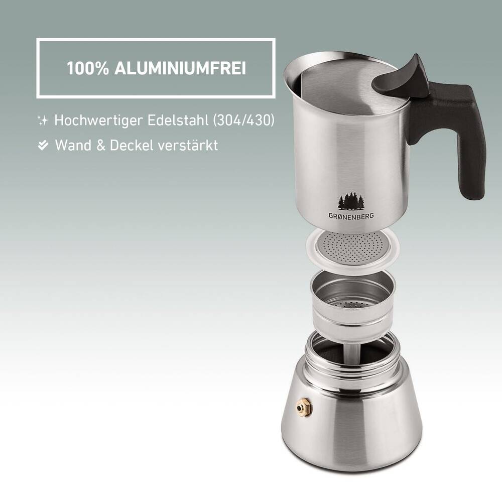 Groenenberg Edelstahl Espressokocher