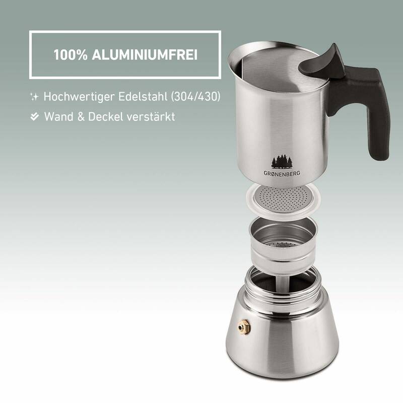 Groenenberg Edelstahl Espressokocher