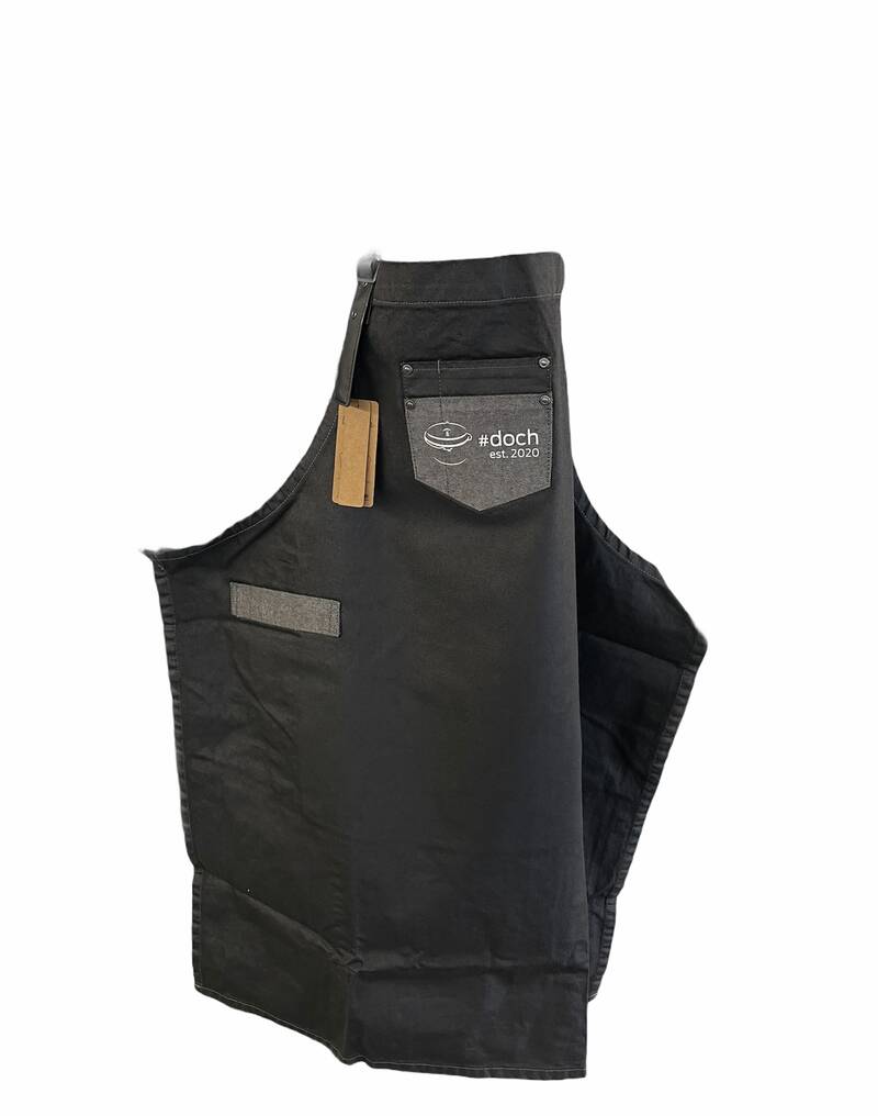 Exklusive Grillschürze im #“doch Design“