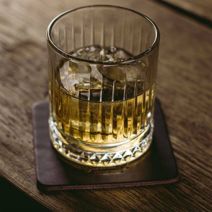 Leder Coaster Set (4 Stück)