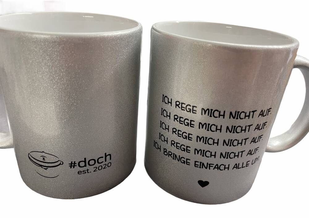 Glitzer-Kaffeebecher