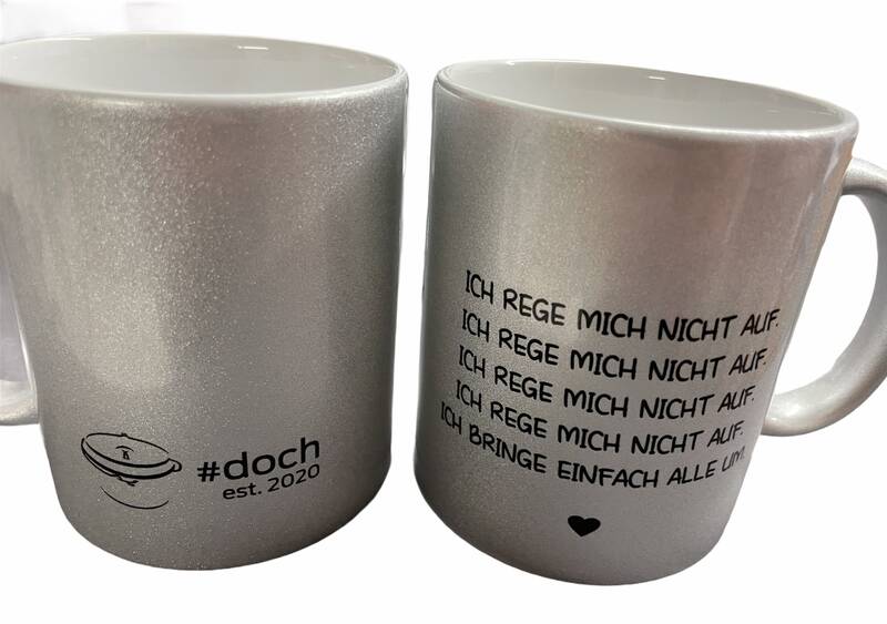 Glitzer-Kaffeebecher