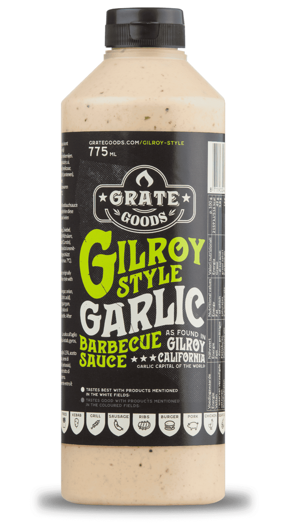 Gilroy Stil Knoblauch / cremig, leicht würzig Gilroy Knoblauch Stil