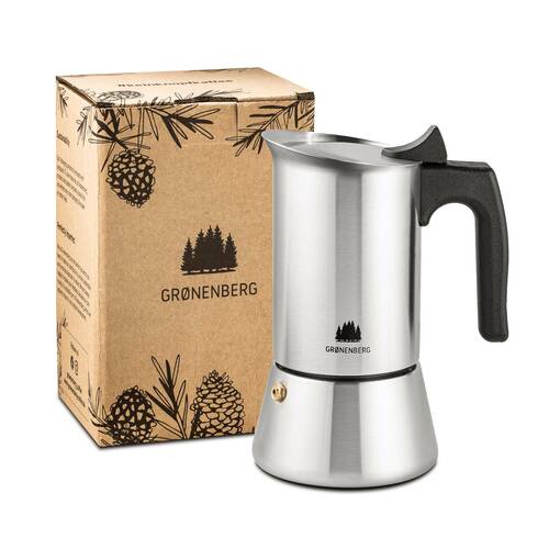 Groenenberg Edelstahl Espressokocher Edelstahl Espressokocher 100 ml
