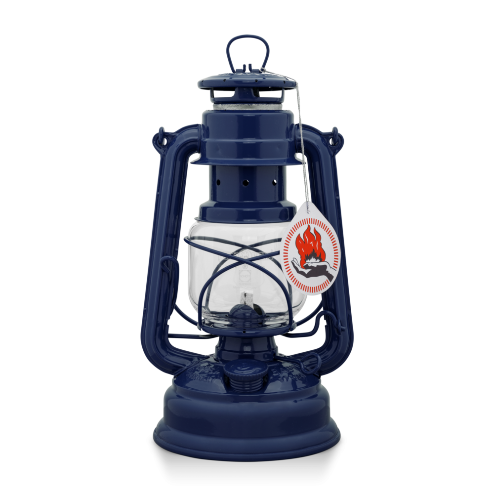 Petroleum Lampe - Feuerhand "Baby Special 276" Sturemlaterne 276 - Kobaltblau