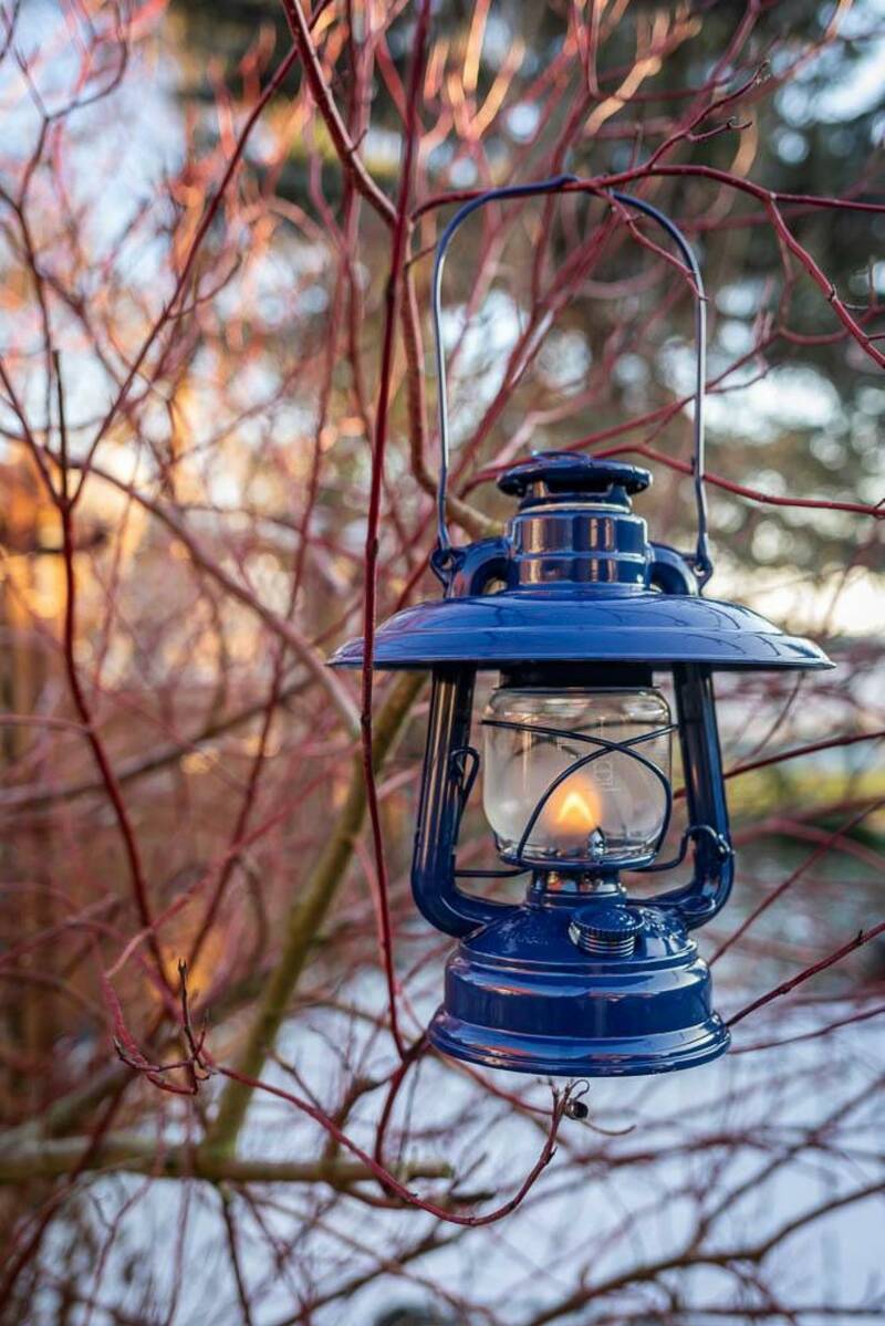 Reflektorschirm für Petroleum Lampe Feuerhand "Baby Special 276" Reflektorschirm 276 (Kobalt-Blau)