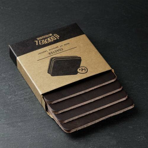 Leder Coaster Leder Coaster Set (4 Stück)